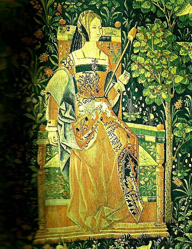 unknow artist tapestry of courtly life Germany oil painting art